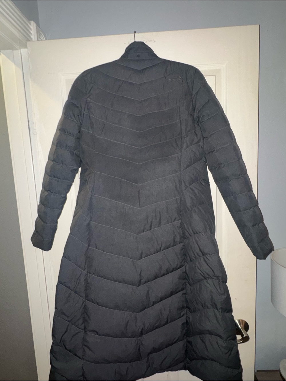 The North Face Women's Long Gray Aconcagua Coat - Picture 7 of 8